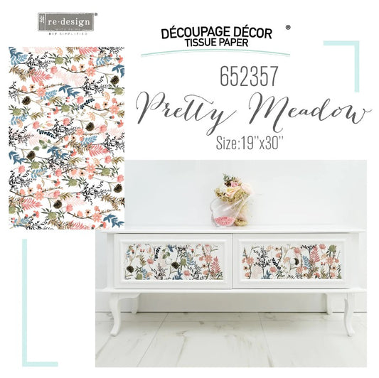 Papier découpage - Pretty Meadows (Tissus)