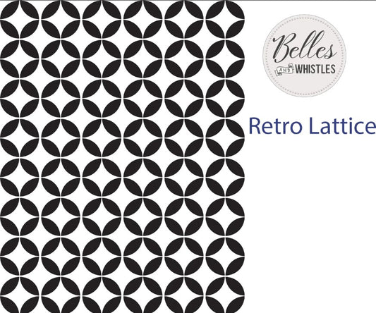 Pochoirs - Retro Lattice