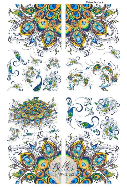 Transferts d'image - Retro Peacock