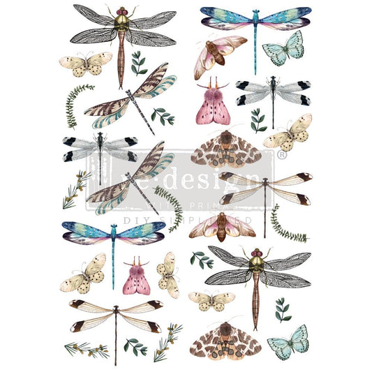 Image Transfers - Riverbed Dragonflies