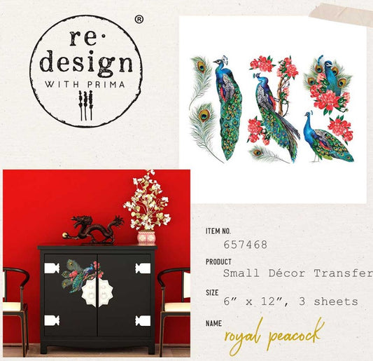 Transferts d'image - Royal Peacock (Petit)