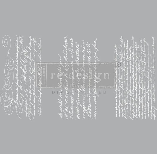 Transferts d'image - Secret Letter II (Blanc) Petit