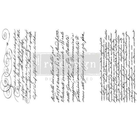 Transferts d'image - Secret Letter (noir) Petit