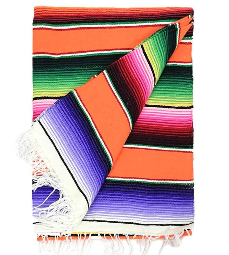Serape Acrylic - Rainbow (Mexican Covered)