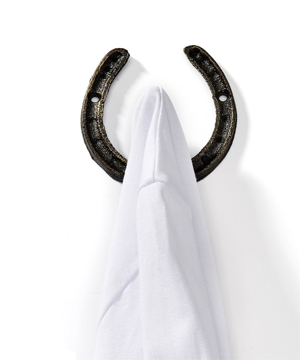 Small cast iron horseshoe hook - Boutique Déco