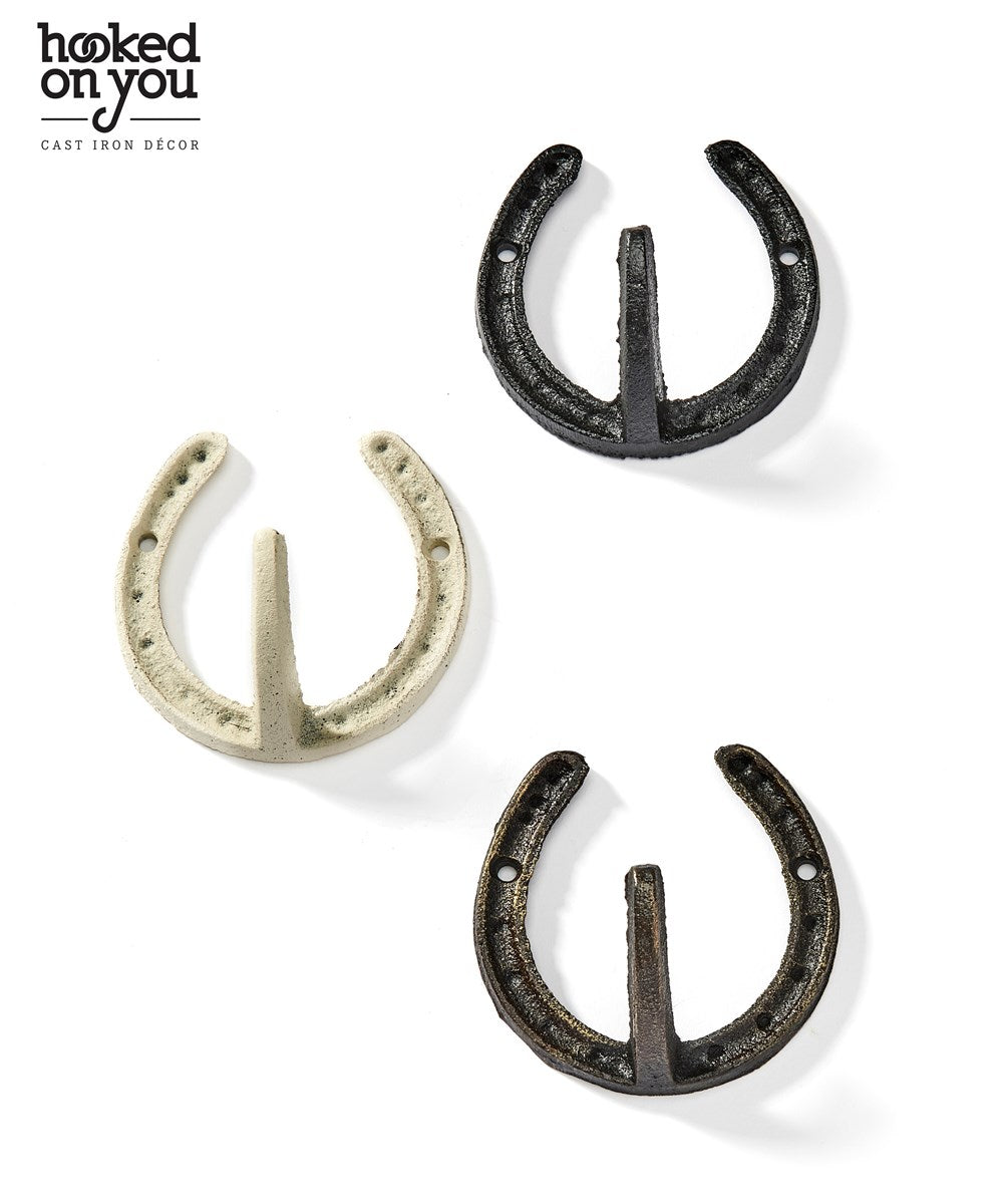 Small cast iron horseshoe hook - Boutique Déco