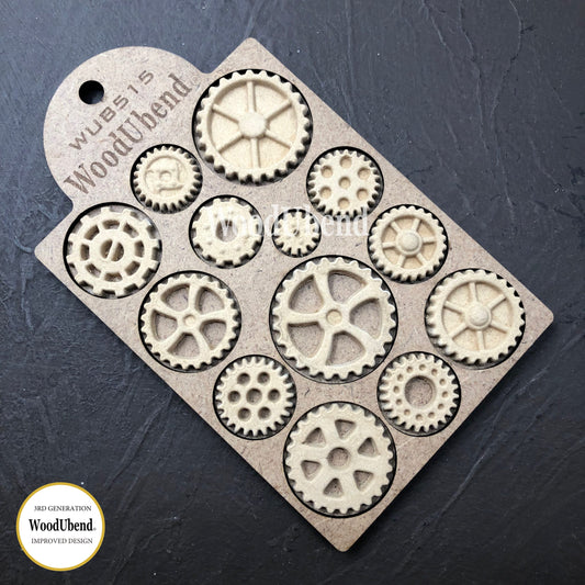 Pack of 13 small Cogs &amp; Gears