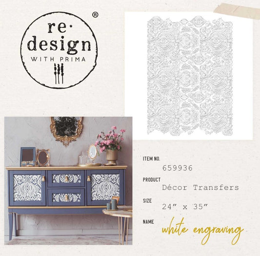 Transferts d'image - White Engraving