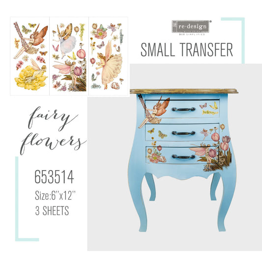 Image transfers - Fairy Flowers